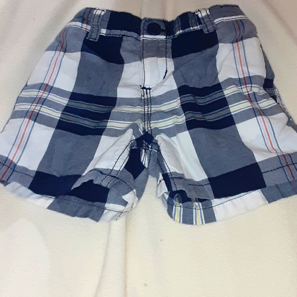 Nautica plaid shorts boy 12-18 months